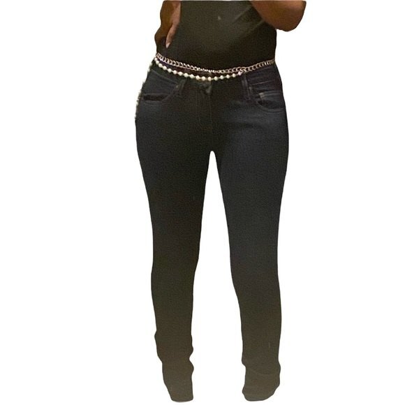 Dainty Hooligan blue dark wash denim Skinny jeans - Picture 1 of 8